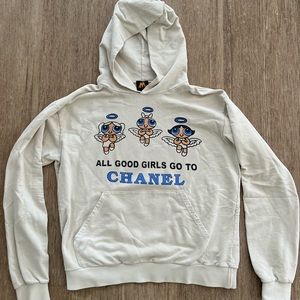 Mega Yacht “All Good Girls Go to Chanel” Designer Hoodie Sweatshirt - Medium